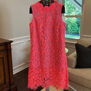AKNVAS Floral Lace Dress, Coral, XL